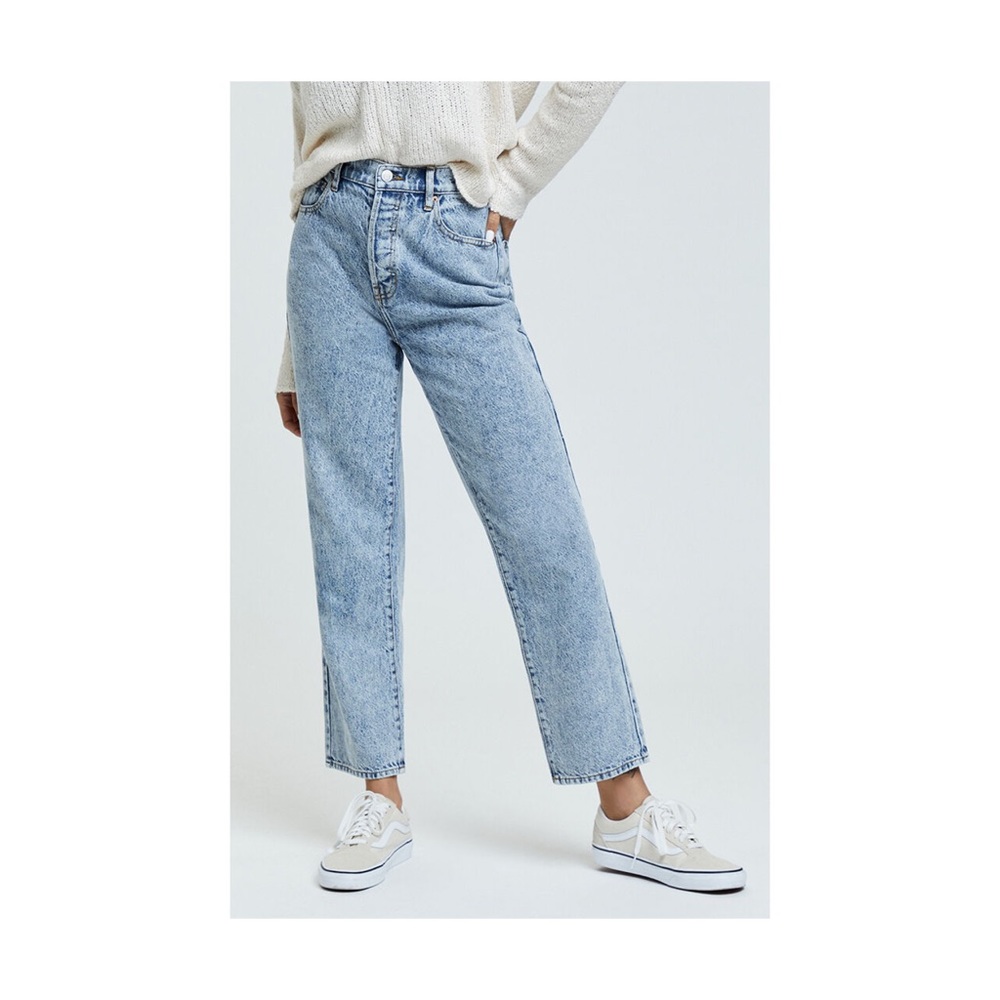 PacSun Static Blue High Waisted Straight Leg Jeans